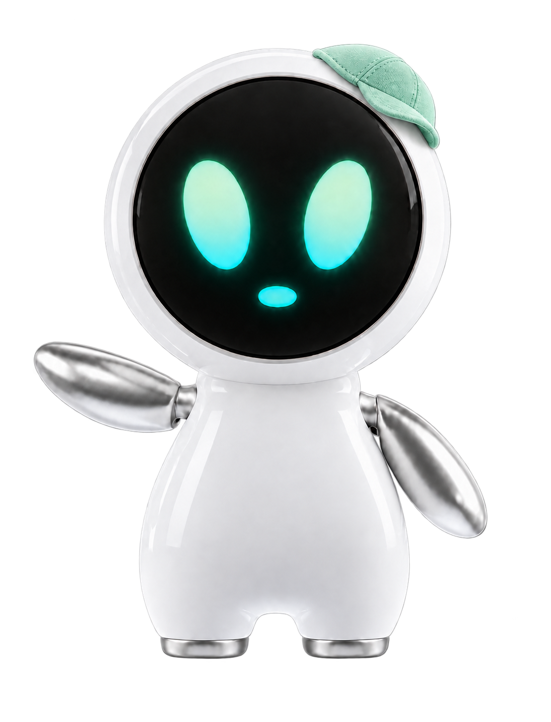 NOVA MINT wearing a playful mint cap